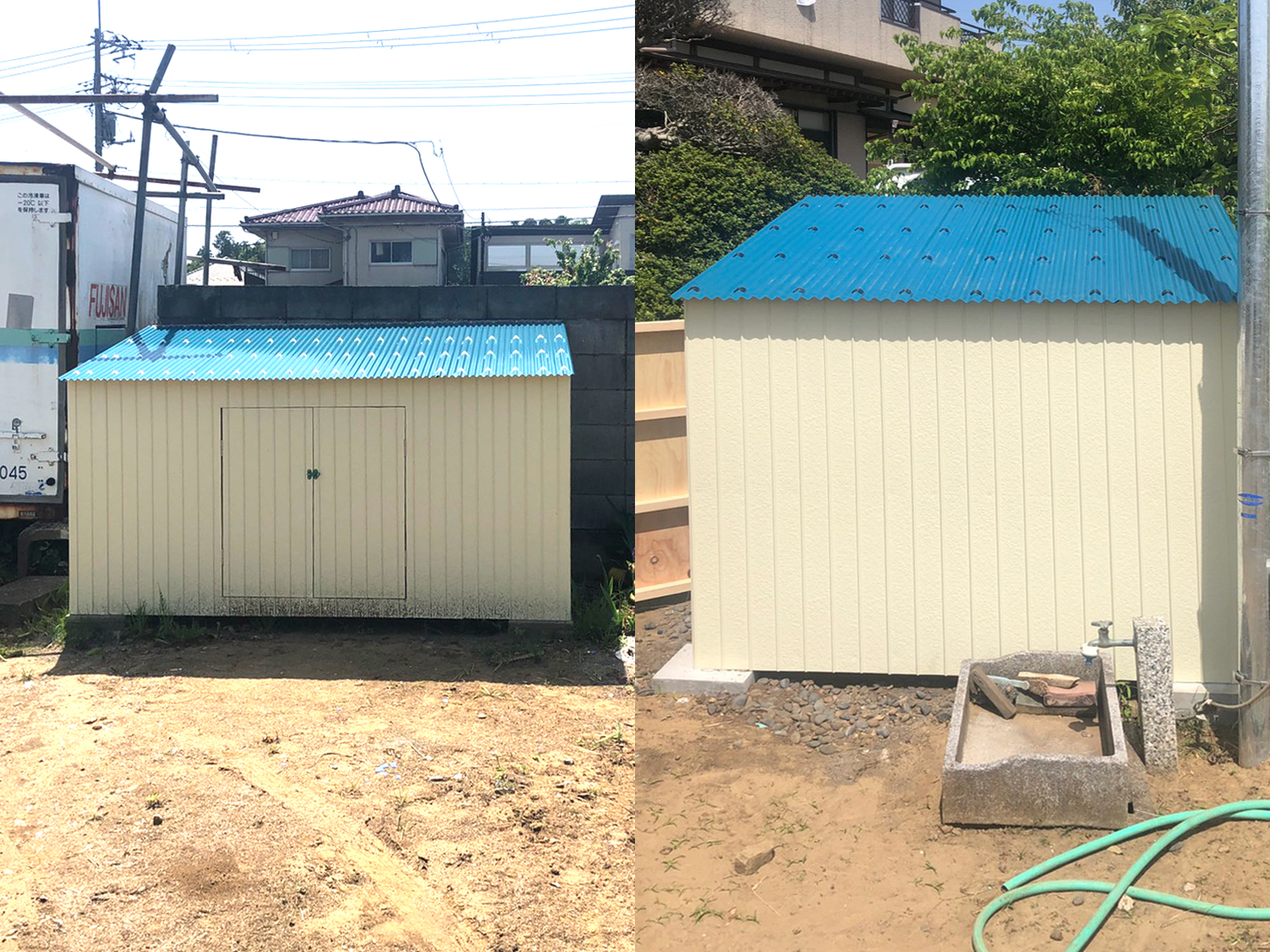 井戸ポンプ小屋をつくりました 井戸ポンプ小屋をつくりました