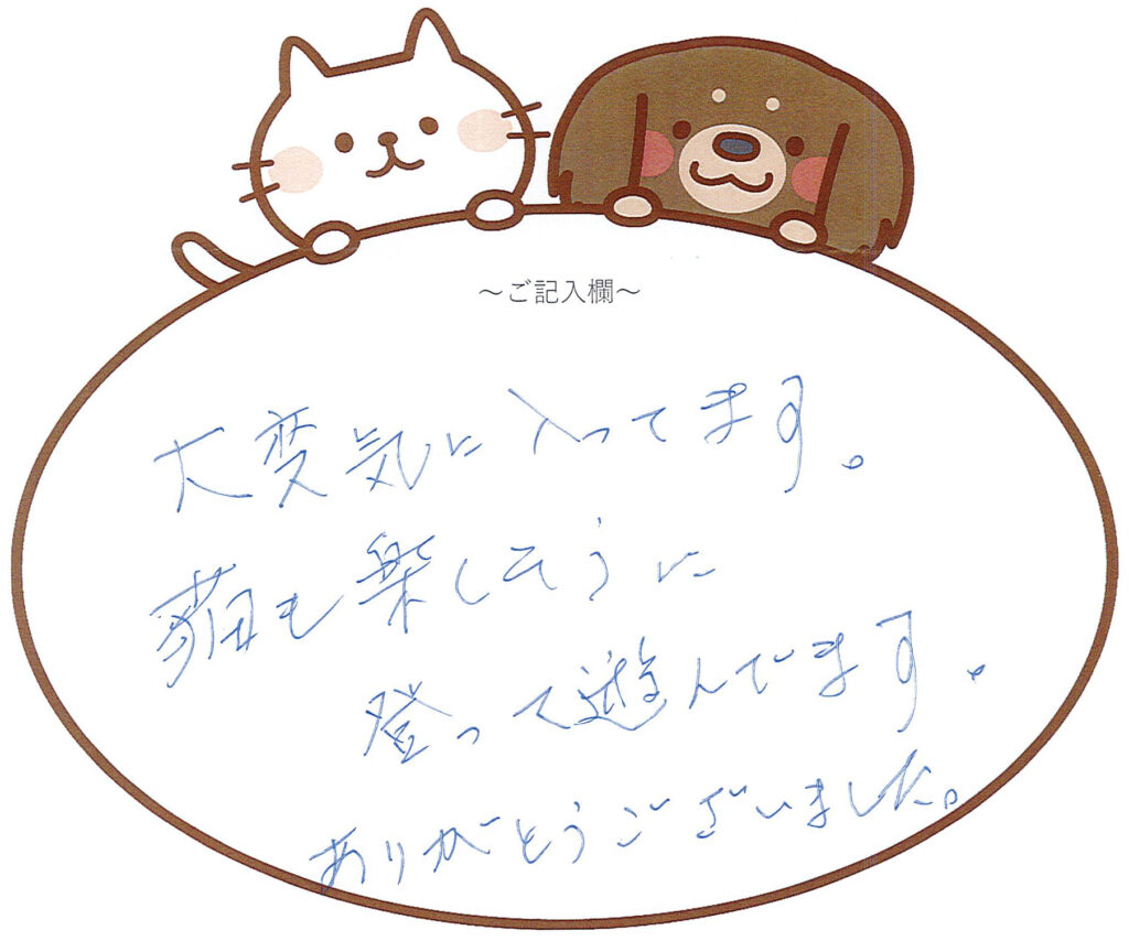 大変気に入っています