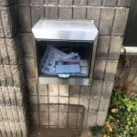 千葉県佐倉市O様邸でポストの蓋を交換しました。