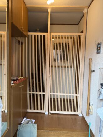 千葉県習志野市F様邸でにゃんが-どを取り付けました。
